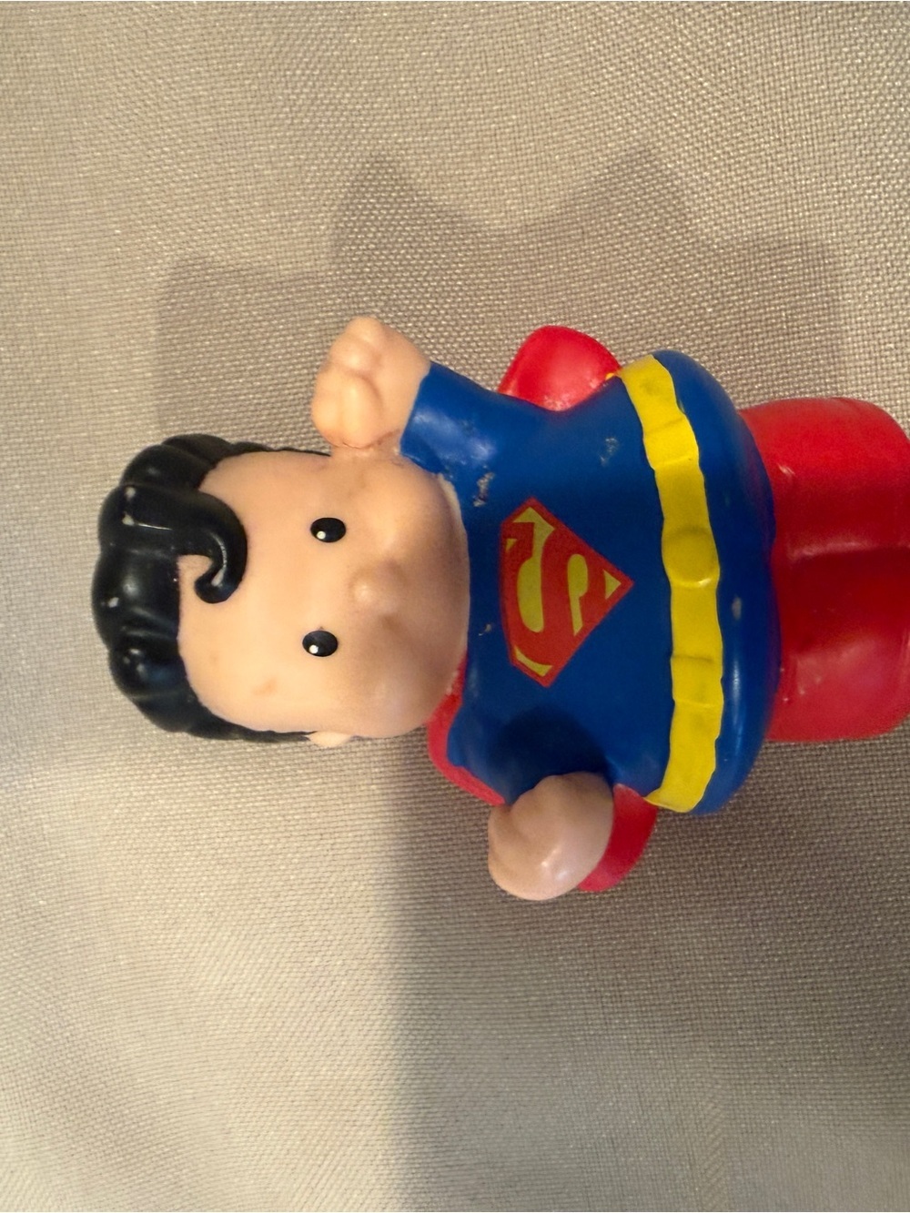 Fisher-Price Superman Blue and Red Superhero Figure with Yellow Emblem